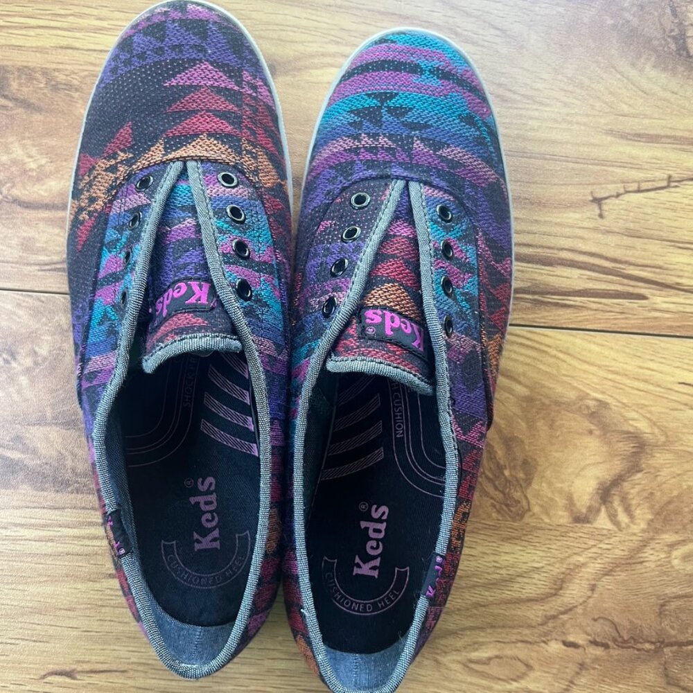 Women's Aztec Tribal Keds Sneakers Sz 7.5
